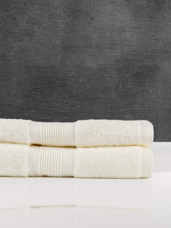 Махровое полотенце для ванной Moon, кремовое-1