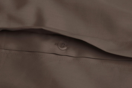 Однотонное постельное белье Пандора коричневого цвета 2